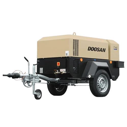 Compressor 4 m³, diesel, mobiel, incl. nakoeler