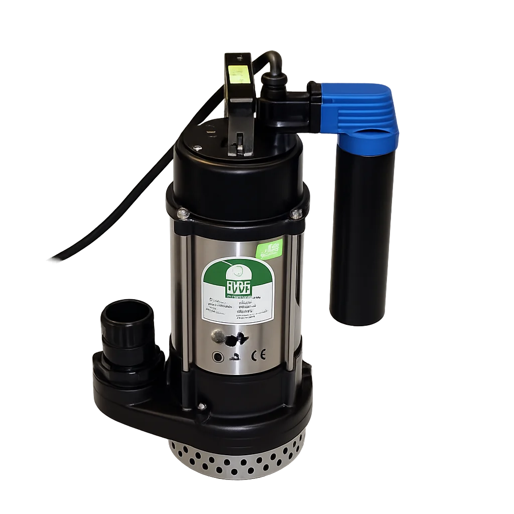 Dompelpomp 12 m³/uur, 230V, met vlotter