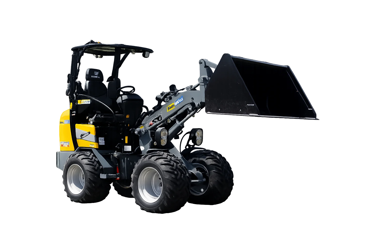Knikshovel 1500 kg, Diesel, hefkracht 1400 kg