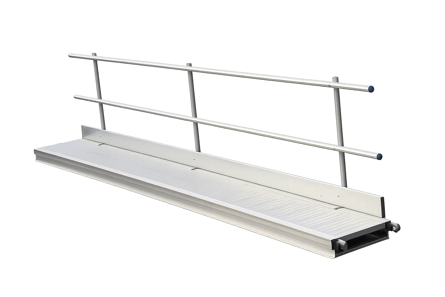 Loopbrug (aluminium) 4,3 mtr + 1 zijde leuning