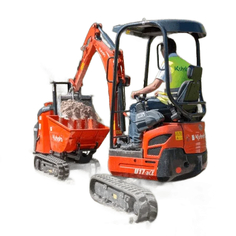 Minigraver 1000 kg, 75 cm extra beeld 3