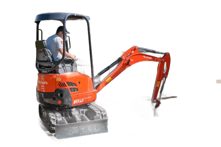 Minigraver 1000 kg, 75 cm extra beeld 4