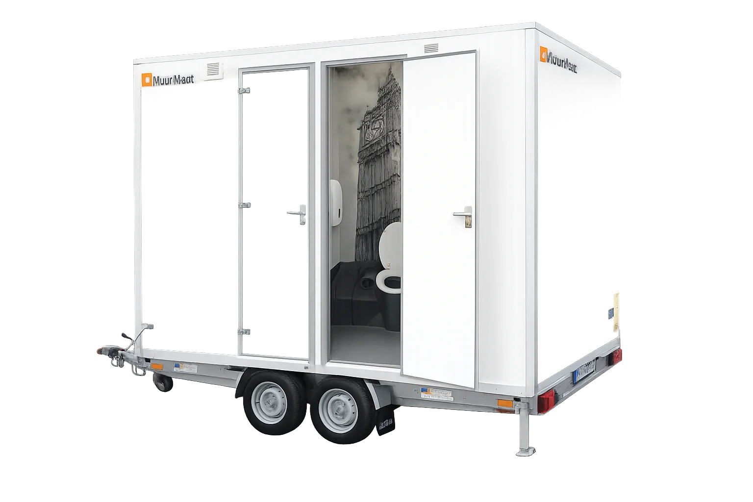 Toiletwagen stand-alone 500 personen extra beeld 3