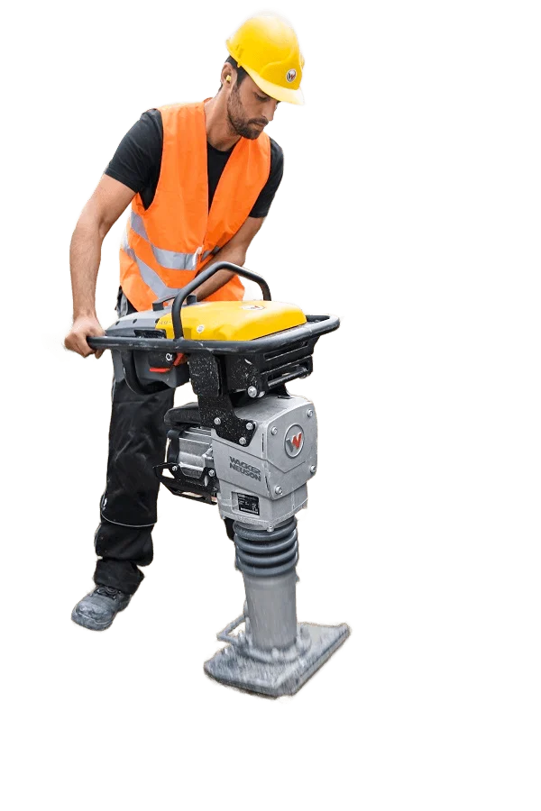 Trilstamper benzine 28×32 cm 62 kg extra beeld 2