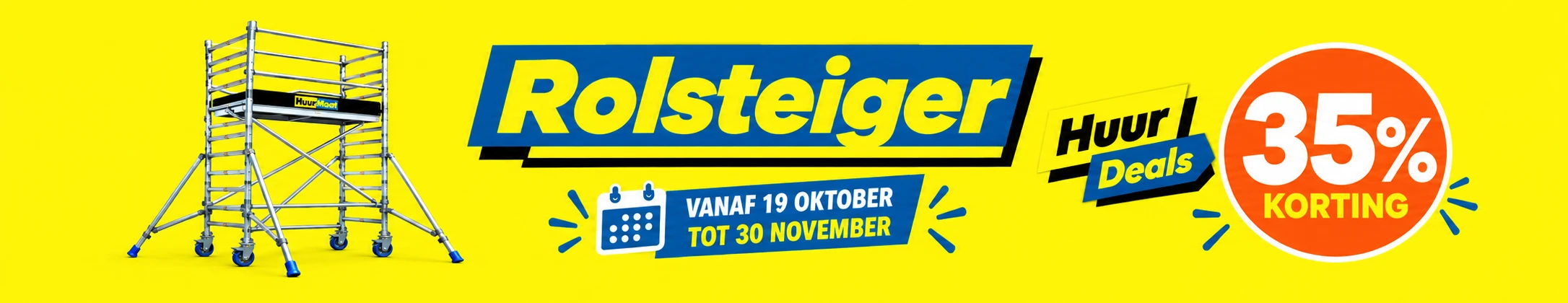 Rolsteiger HuurDeals: 35% korting, vanaf 19 oktober tot 30 november